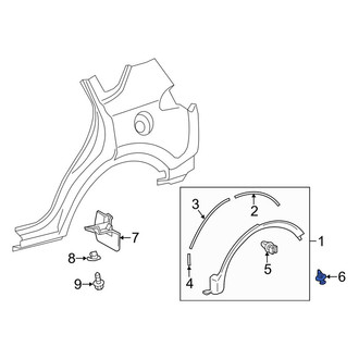 Toyota OE - Door Molding Clip