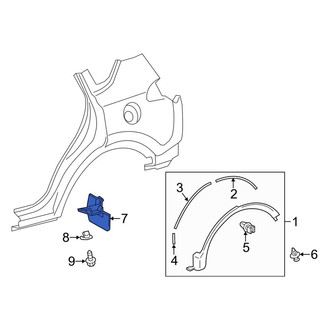 Toyota OE - Rear Left Mud Guard