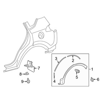Toyota OE - Quarter Panel - Exterior Trim (FULL HYBRID EV-GAS (FHEV) / Gas)