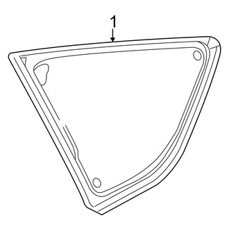 Toyota OE - Quarter Panel - Glass (FULL HYBRID EV-GAS (FHEV) / Gas)