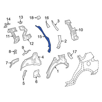 Toyota OE - Right Body C-Pillar Reinforcement