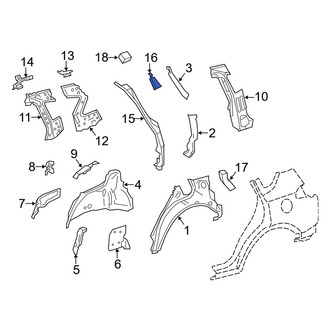 Toyota OE - Right Body C-Pillar Reinforcement