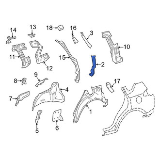 Toyota OE - Rear Left Lower Quarter Panel Extension