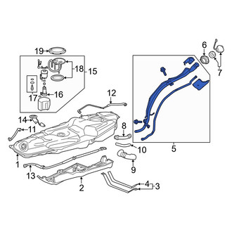 Toyota OE - Upper Fuel Tank Filler Neck