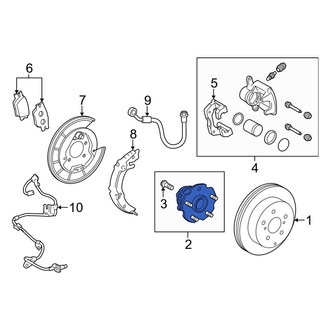 Toyota OE - Rear Wheel Bearing and Hub Assembly