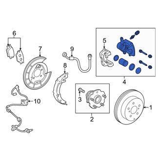 Toyota OE - Rear Left Disc Brake Caliper