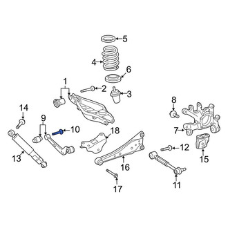 Toyota OE - Rear Upper Outer Suspension Control Arm Bolt