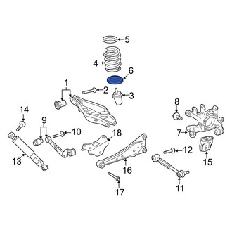 Toyota OE - Rear Lower Coil Spring Insulator