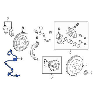 Toyota OE - Rear Left ABS Wheel Speed Sensor