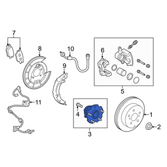 Toyota OE - Rear Wheel Bearing and Hub Assembly
