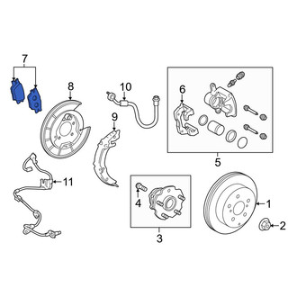 Toyota OE - Rear Disc Brake Pad Set