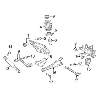 Toyota OE - Rear Suspension - Suspension Components