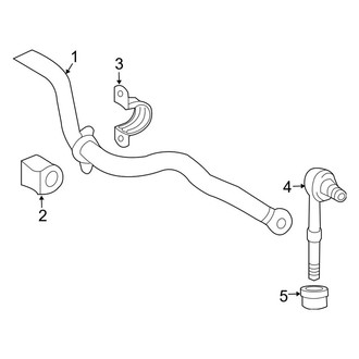 Toyota OE - Rear Suspension - Stabilizer Bar & Components