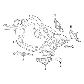 Toyota OE - Rear Suspension - Suspension Mounting (Hybrid Limited / Hybrid XLE)