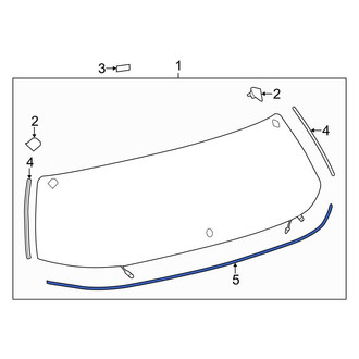 Toyota OE - Rear Lower Liftgate Reveal Molding