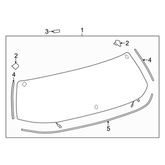 Toyota OE - Lift Gate - Glass & Hardware (FULL HYBRID EV-GAS (FHEV) / Gas)
