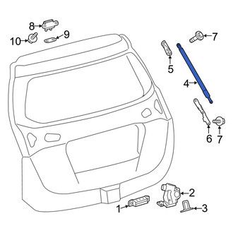Toyota OE - Left Liftgate Lift Support