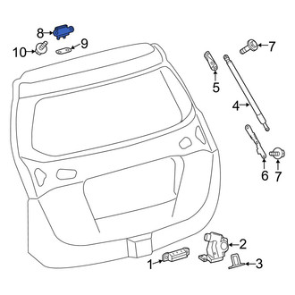 Toyota OE - Rear Liftgate Hinge