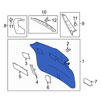 Toyota OE - Rear Lower Liftgate Trim