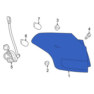 Toyota OE - Rear Left Tail Light Assembly