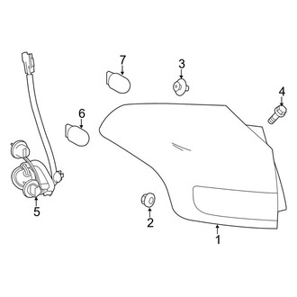Toyota OE - Rear Lamps - Tail Lamps (Japan Built, W/O LED), (FULL HYBRID EV-GAS (FHEV) / Gas)