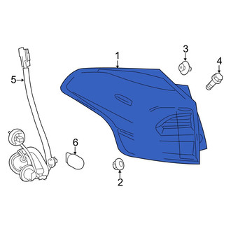 Toyota OE - Rear Left Tail Light Assembly