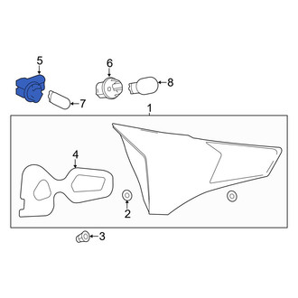 Toyota OE - Rear Tail Light Socket