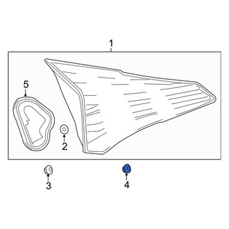 Toyota OE - Back Up Light Assembly Nut