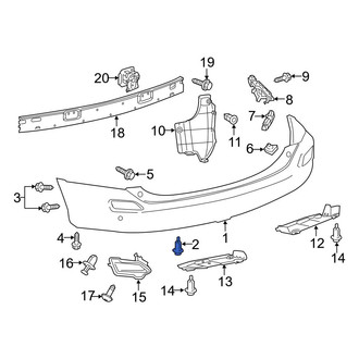 Toyota OE - Outer Bumper Guide Bolt