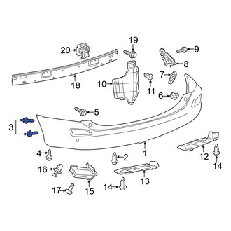 Toyota OE - Bumper Cover Bolt