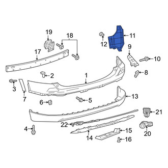 Toyota OE - Rear Left Bumper Splash Shield
