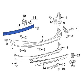 Toyota OE - Rear Bumper Impact Bar