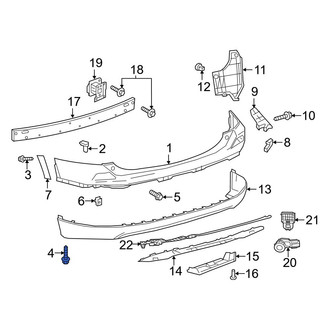 Toyota OE - Bumper Cover Screw