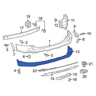 Toyota OE - Rear Lower Bumper Cover
