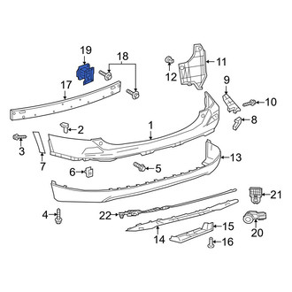 Toyota OE - Left Bumper Impact Bar Bracket