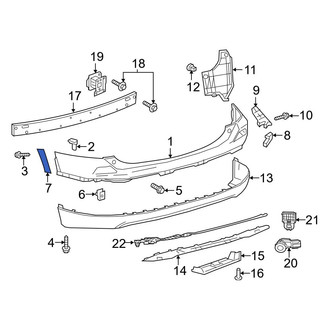 Toyota OE - Rear Right Rearward Wheel Arch Molding