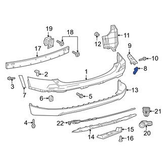 Toyota OE - Rear Right Bumper Cover Stay