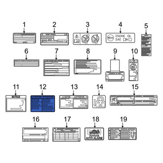 Toyota OE - Fuel Information Label