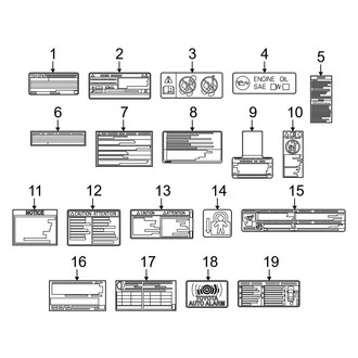 Toyota OE - Information Labels - Labels