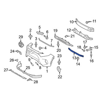Toyota OE - Front Lower Bumper Impact Bar