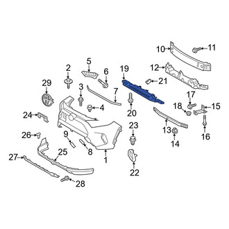 Toyota OE - Front Lower Bumper Impact Absorber