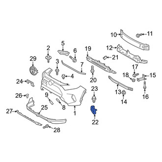 Toyota OE - Front Right Fog Light Trim