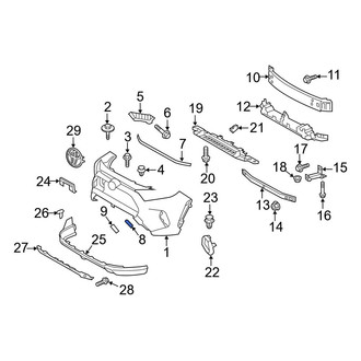 Toyota OE - Front Left Upper Tow Eye Cap