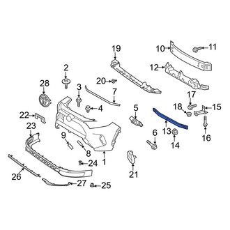 Toyota OE - Front Lower Bumper Impact Bar