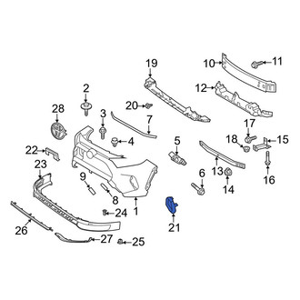 Toyota OE - Front Right Fog Light Trim