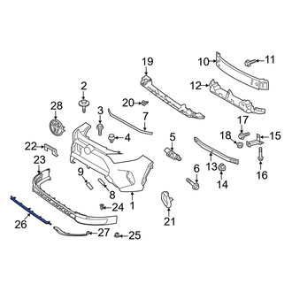 Toyota OE - Front Center Bumper Trim