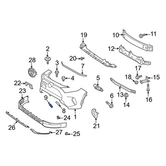 Toyota OE - Front Left Lower Tow Eye Cap