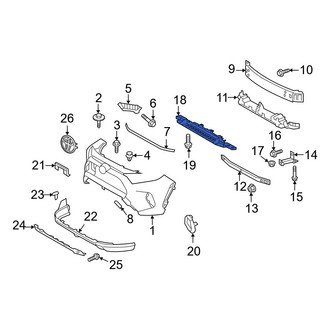 Toyota OE - Front Lower Bumper Impact Absorber