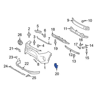 Toyota OE - Front Right Fog Light Trim