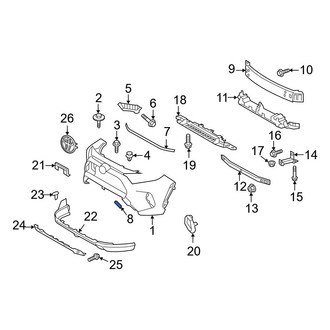 Toyota OE - Front Left Upper Tow Eye Cap
